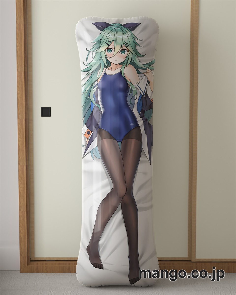 アニメ抱き枕カバー「艦隊これくしょん」山風スク水タイツ大型クッションキャラクターグッズPVC製コレクション用