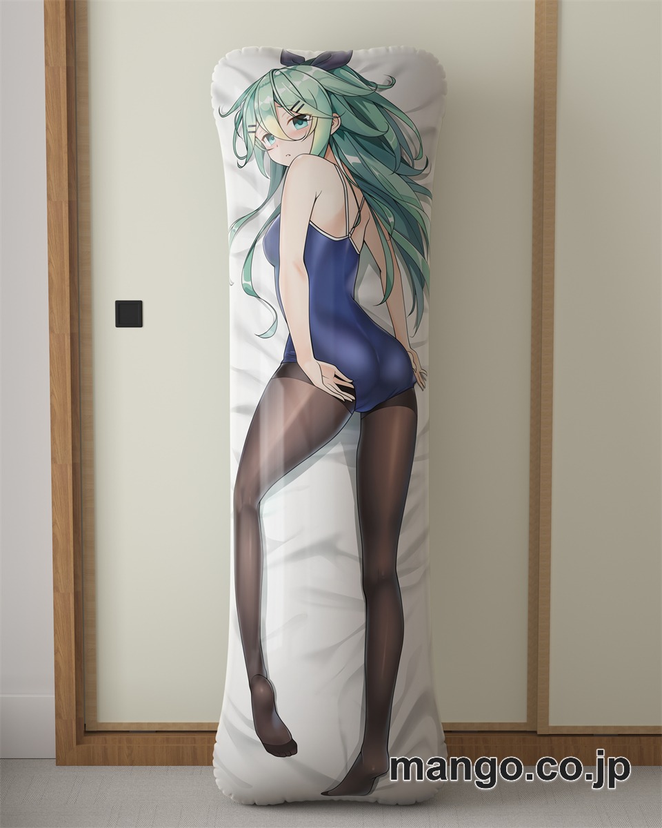 アニメ抱き枕カバー「艦隊これくしょん」山風スク水タイツ大型クッションキャラクターグッズPVC製コレクション用 2