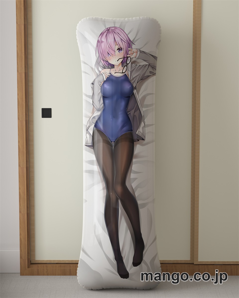 アニメ抱き枕カバーfateマシュスク水タイツ大型クッションキャラクターグッズPVC製コレクション用