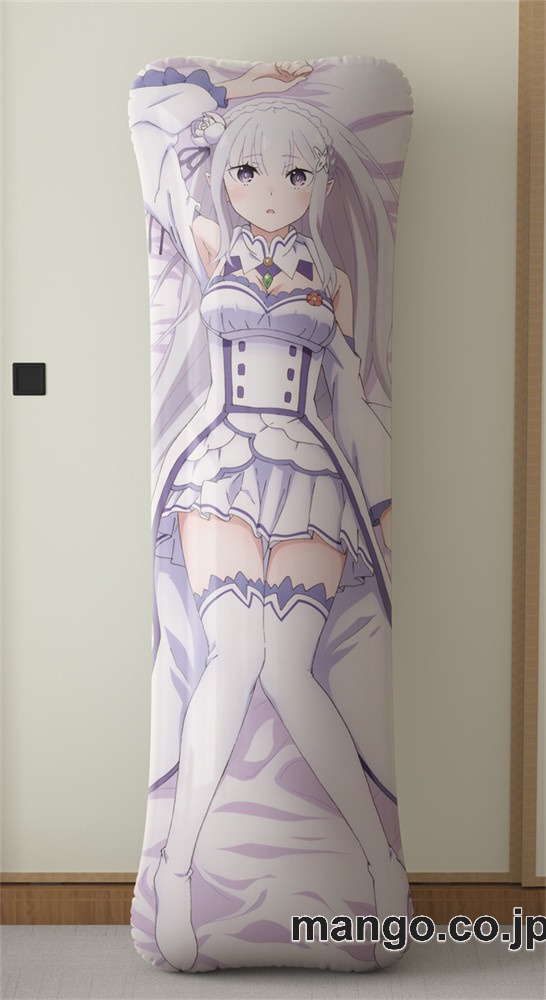 アニメ抱き枕カバーReゼロから始める異世界生活エミリア大型クッションキャラクターグッズPVC製コレクション用