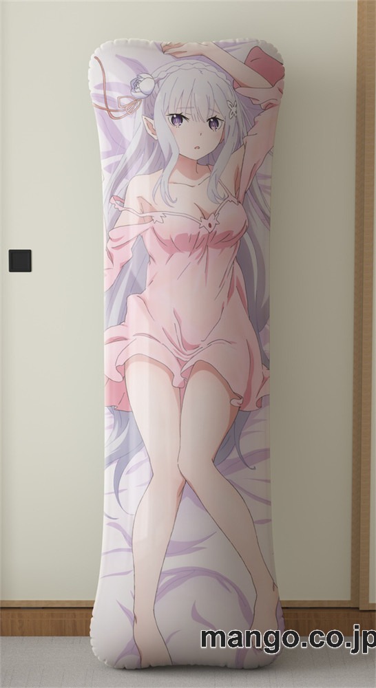 アニメ抱き枕カバーReゼロから始める異世界生活エミリア大型クッションキャラクターグッズPVC製コレクション用 2