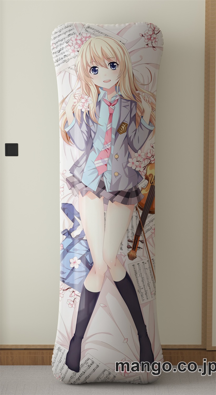 アニメ抱き枕カバー四月は君の嘘宮園かをり大型クッションキャラクターグッズPVC製コレクション用