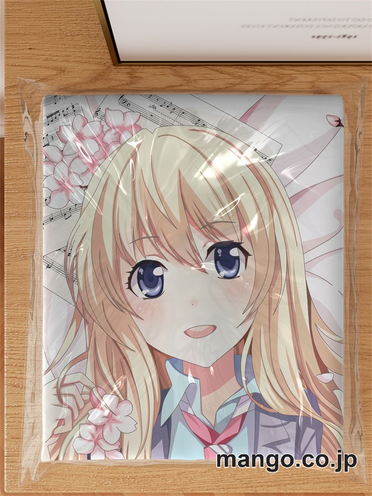 アニメ抱き枕カバー四月は君の嘘宮園かをり大型クッションキャラクターグッズPVC製コレクション用 3