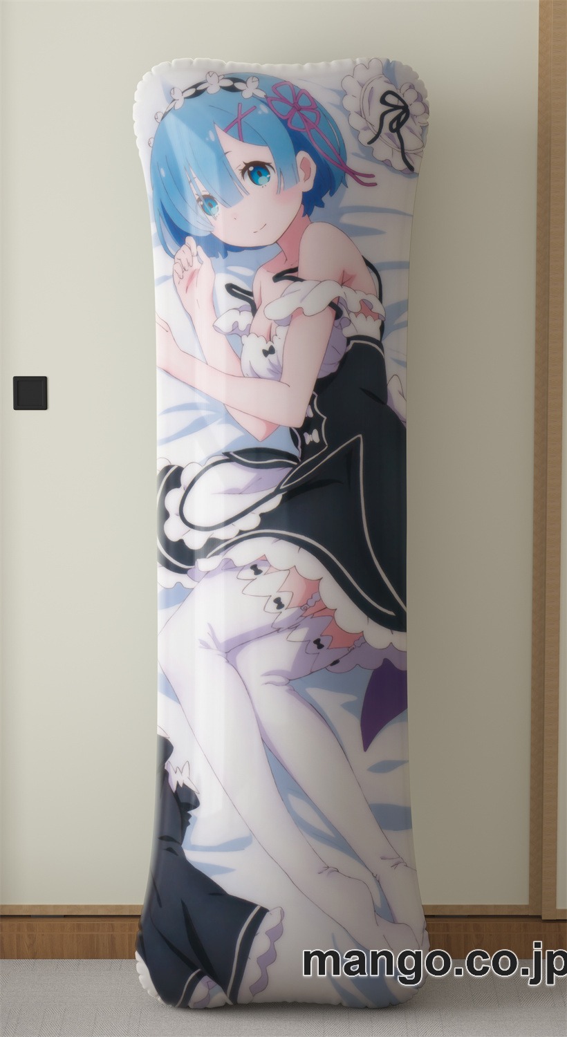 アニメ抱き枕カバーゼロから始める異世界生活レムラム大型クッションキャラクターグッズPVC製コレクション用 2