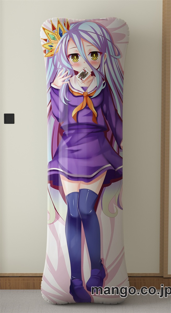 アニメ抱き枕カバーノーゲーム・ノーライフしろ大型クッションキャラクターグッズPVC製コレクション用