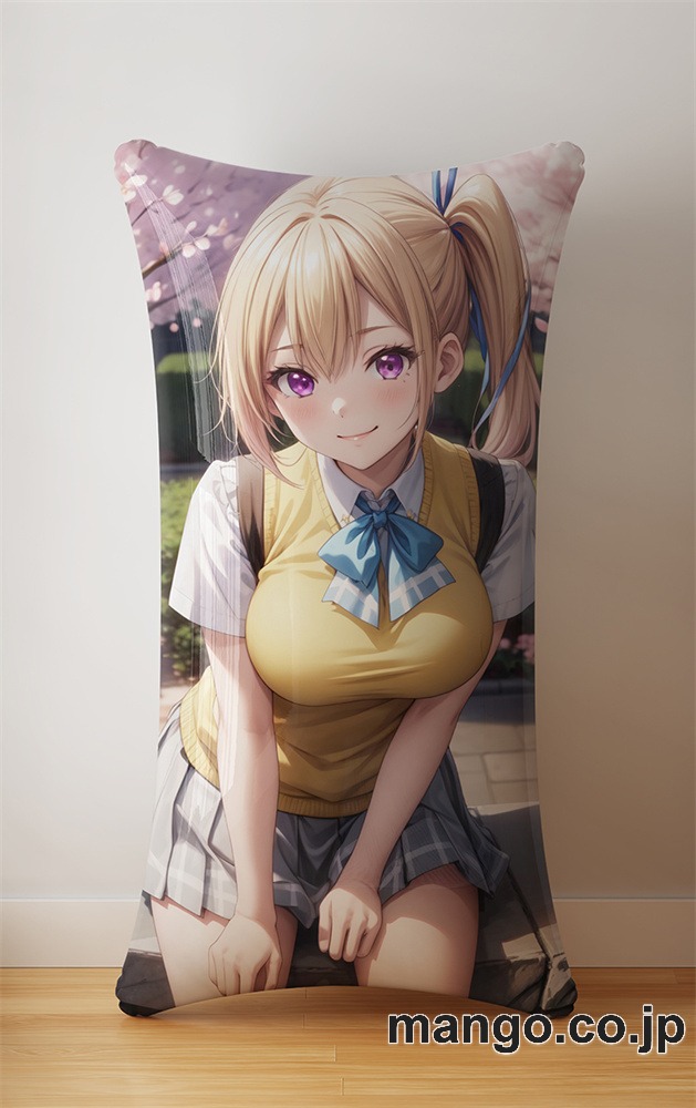 アニメ抱き枕カバー 【無彩限のファントム・ワールド】川神舞 小型クッション キャラクターグッズ PVC製 コレクション用 2