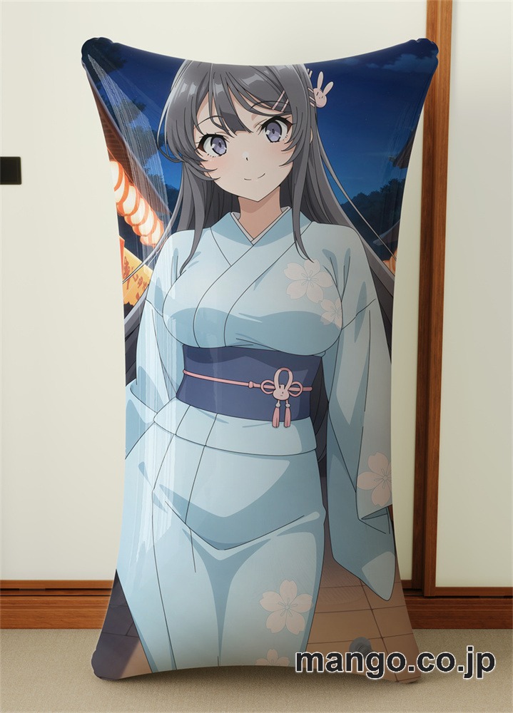 アニメ抱き枕カバー 【青春ブタ野郎シリーズ】桜島麻衣 小型クッション キャラクターグッズ PVC製 コレクション用