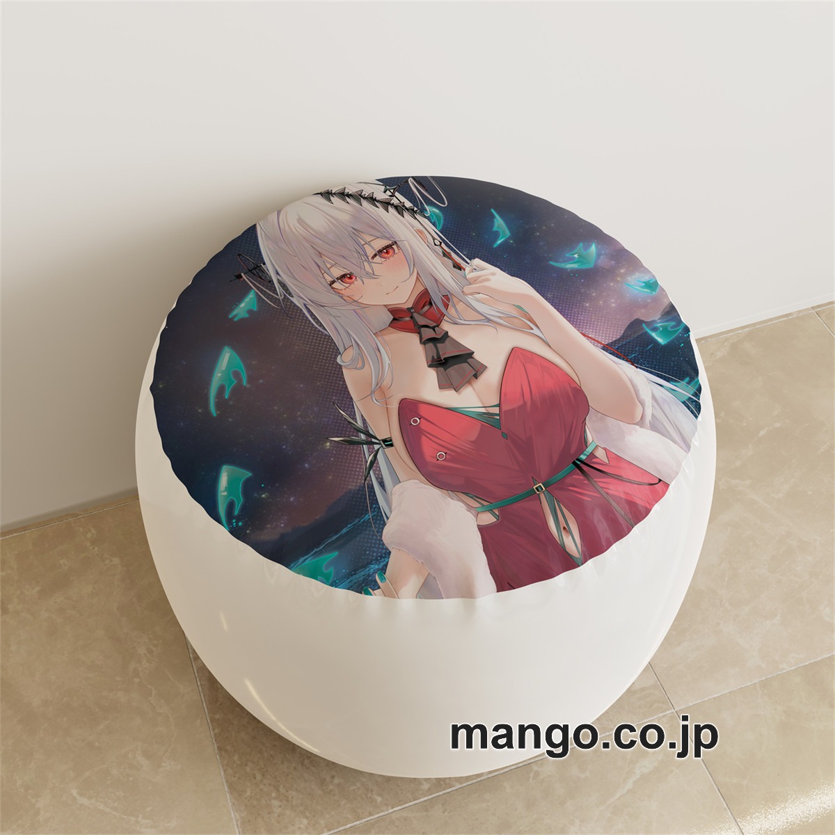 PVC ラウンドスツール アニメ キャラクター【アークナイツ】スカジpvcスツールPVC製 キャラクターグッズ コレクション用 2