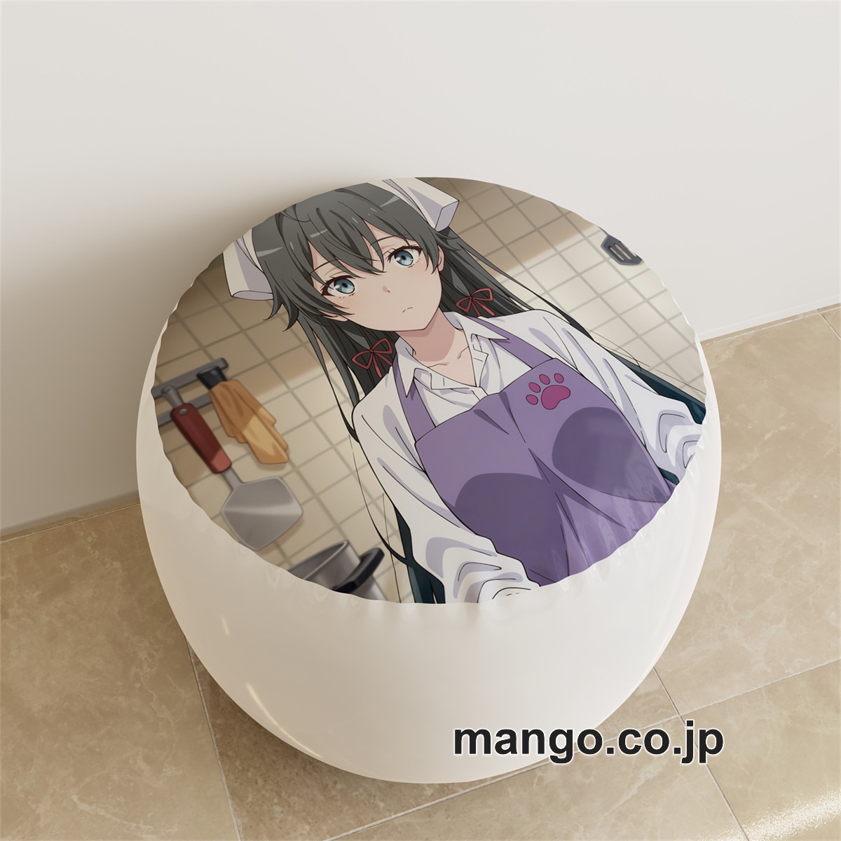 PVC ラウンドスツール アニメ キャラクター【雪ノ下雪乃】女子高生pvcスツールPVC製 キャラクターグッズ コレクション用 2