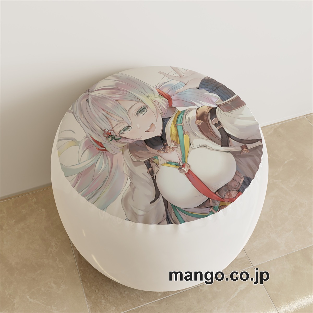 PVC ラウンドスツール アニメ キャラクター【グラブル】クピタンpvcスツールPVC製 キャラクターグッズ コレクション用