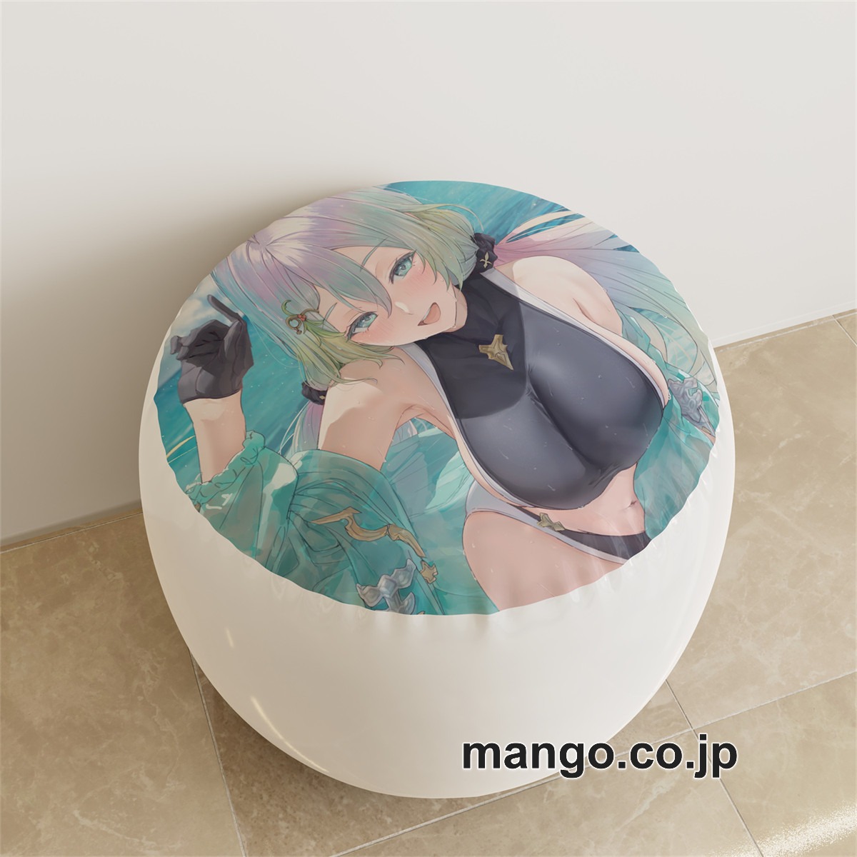 PVC ラウンドスツール アニメ キャラクター【グラブル】クピタンpvcスツールPVC製 キャラクターグッズ コレクション用 2