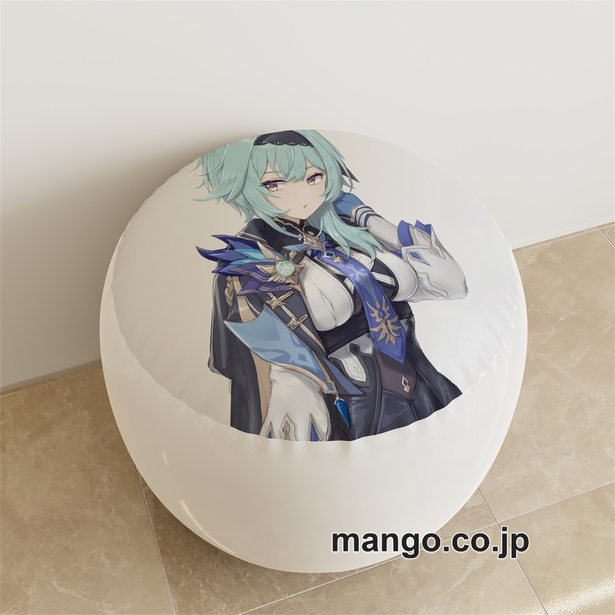 PVC ラウンドスツール アニメ キャラクター【原神】刻晴 エウルアpvcスツールPVC製 キャラクターグッズ コレクション用 2