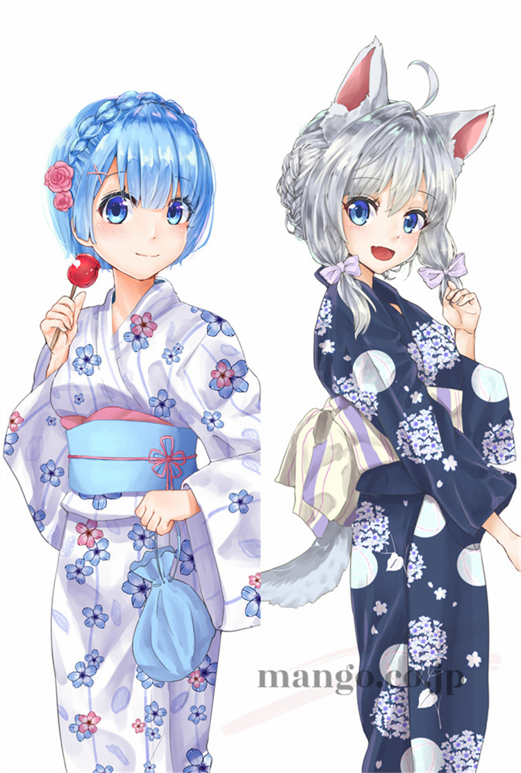 Mango アニメキャラ再現・2WAYトリコット 高品質な印刷 Ｒｅ：ゼロから始める異世界生活 レム アスナ 抱き枕カバー・推し活アイテム